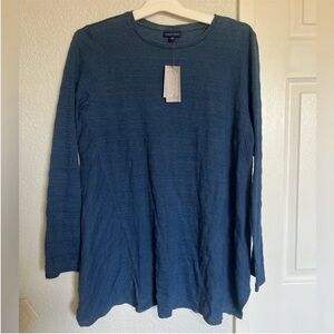 J. Jill Pure Jill Indigo Stardust Relaxed Long Sleeve Top